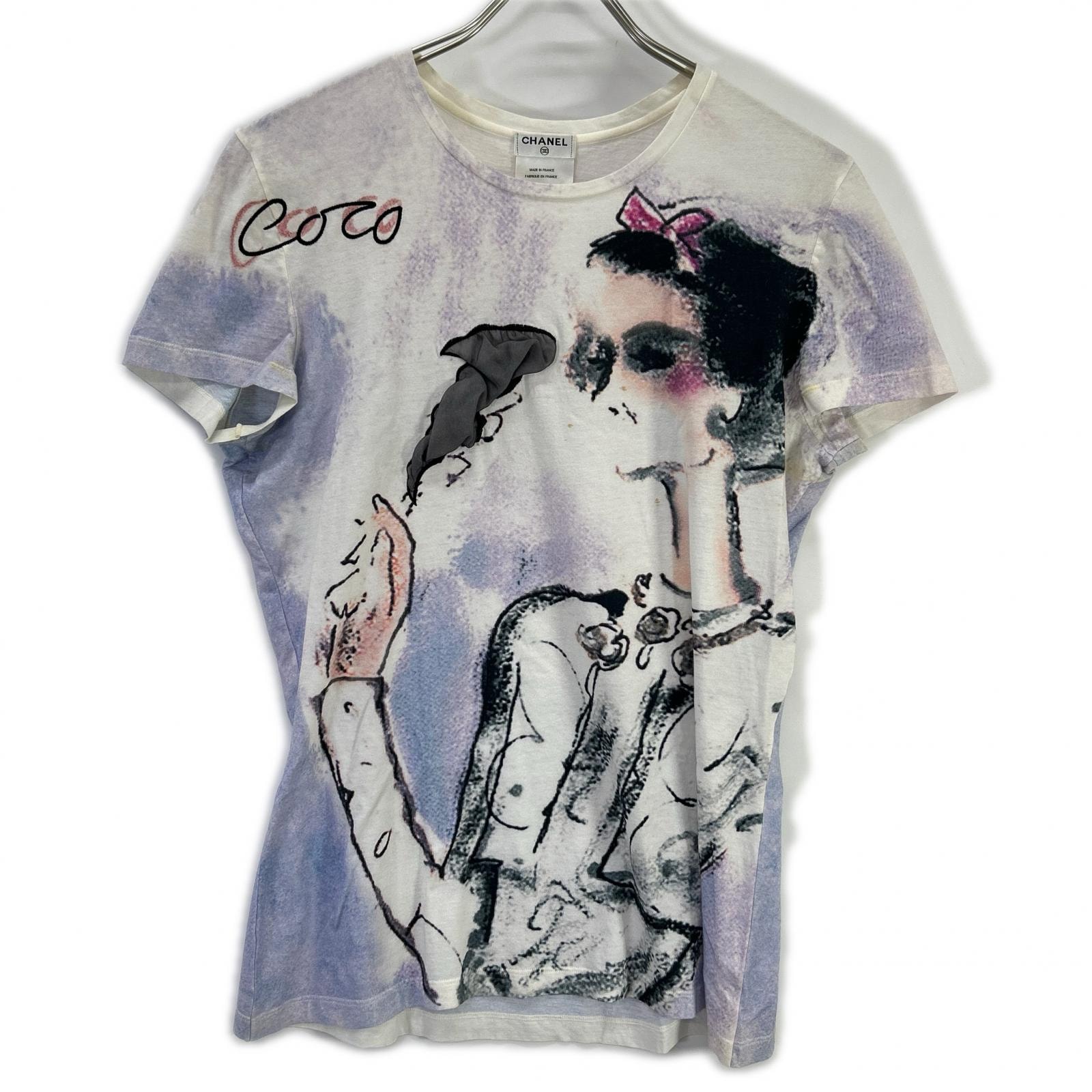 シャネル P37873K02540 ココマドモアゼル グラフィック Tシャツ 40