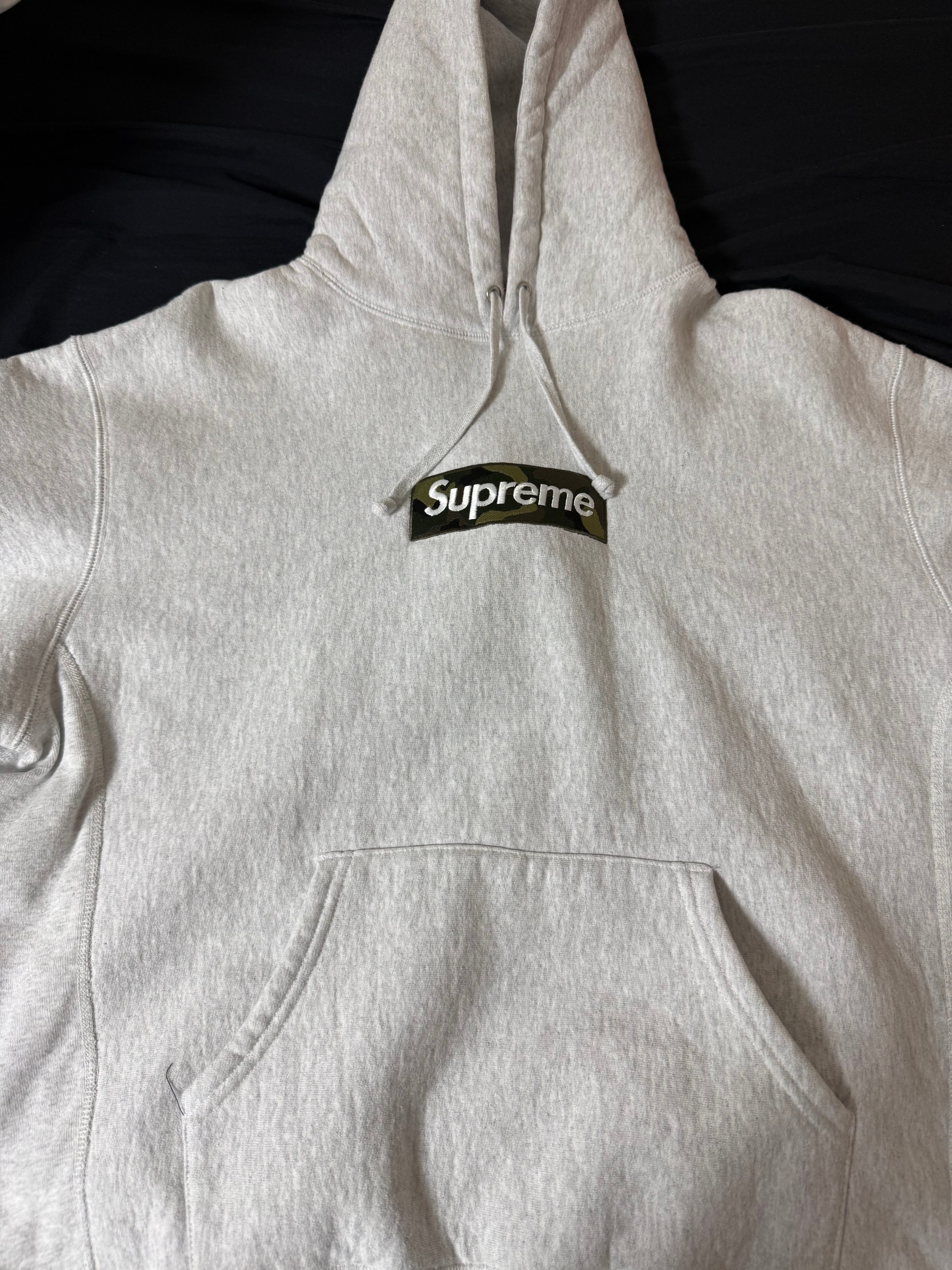 Supreme Box Logo Hooded Sweatshirt "Ash Grey" (23FW)