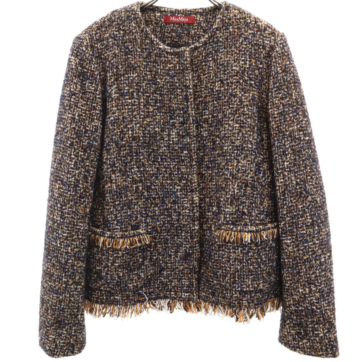 美品 希少 Max Mara マックスマーラ 44 ツイード ジャケット ツイード Max Mara(マックスマーラ) - 海外通販のBUYMA