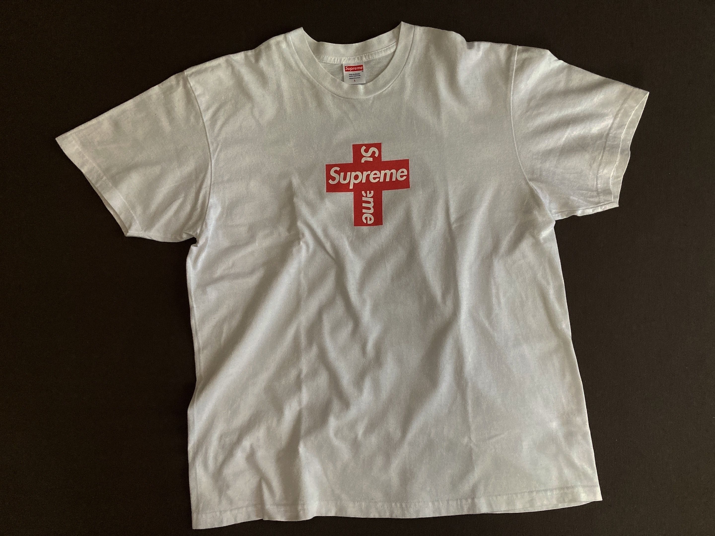 Supreme Cross Box Logo Tee "White"
