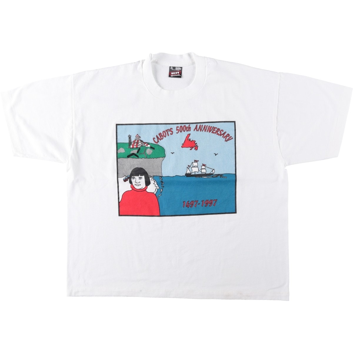 古着 90年代 フルーツオブザルーム FRUIT OF THE LOOM BEST プリントTシャツ USA製 メンズXL相当 ヴィンテージ/eaa654091