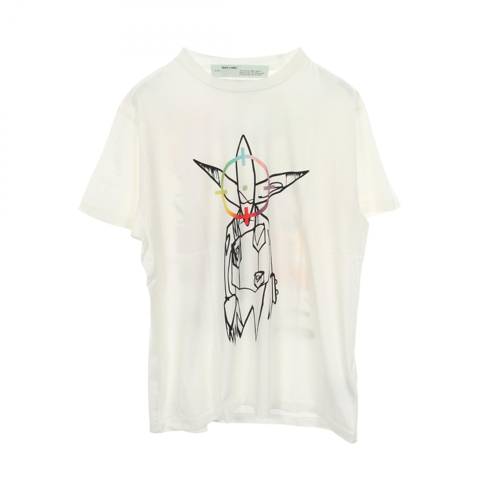 オフホワイト OFF-WHITE フューチュラ Tシャツ 半袖Tシャツ 衣料品 トップス コットン メンズ ホワイト系 / マルチカラー 【中古】