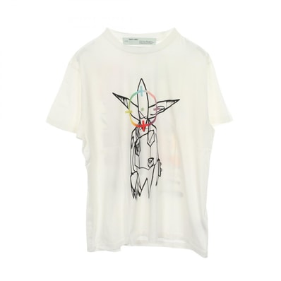オフホワイト OFF-WHITE フューチュラ Tシャツ 半袖Tシャツ 衣料品 トップス コットン メンズ ホワイト系 / マルチカラー 【中古】