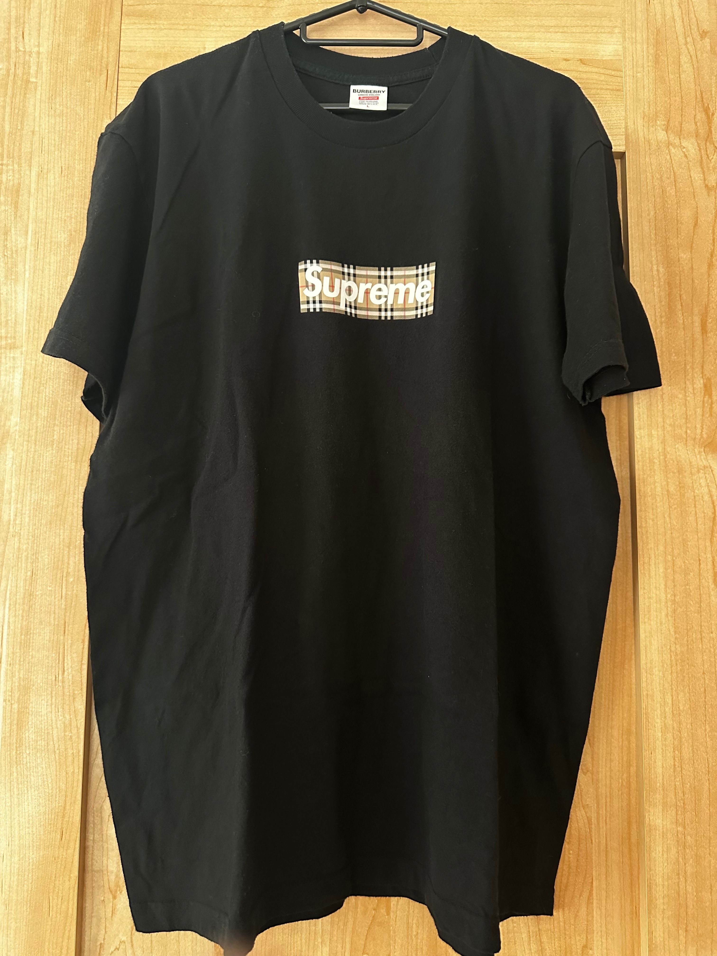 Supreme / Burberry Box Logo Tee "Black"