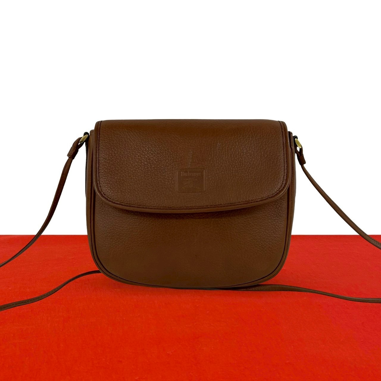 BURBERRY バーバリー シャドーホース ロゴ レザー ショルダーバッグ ブラウン
 72808