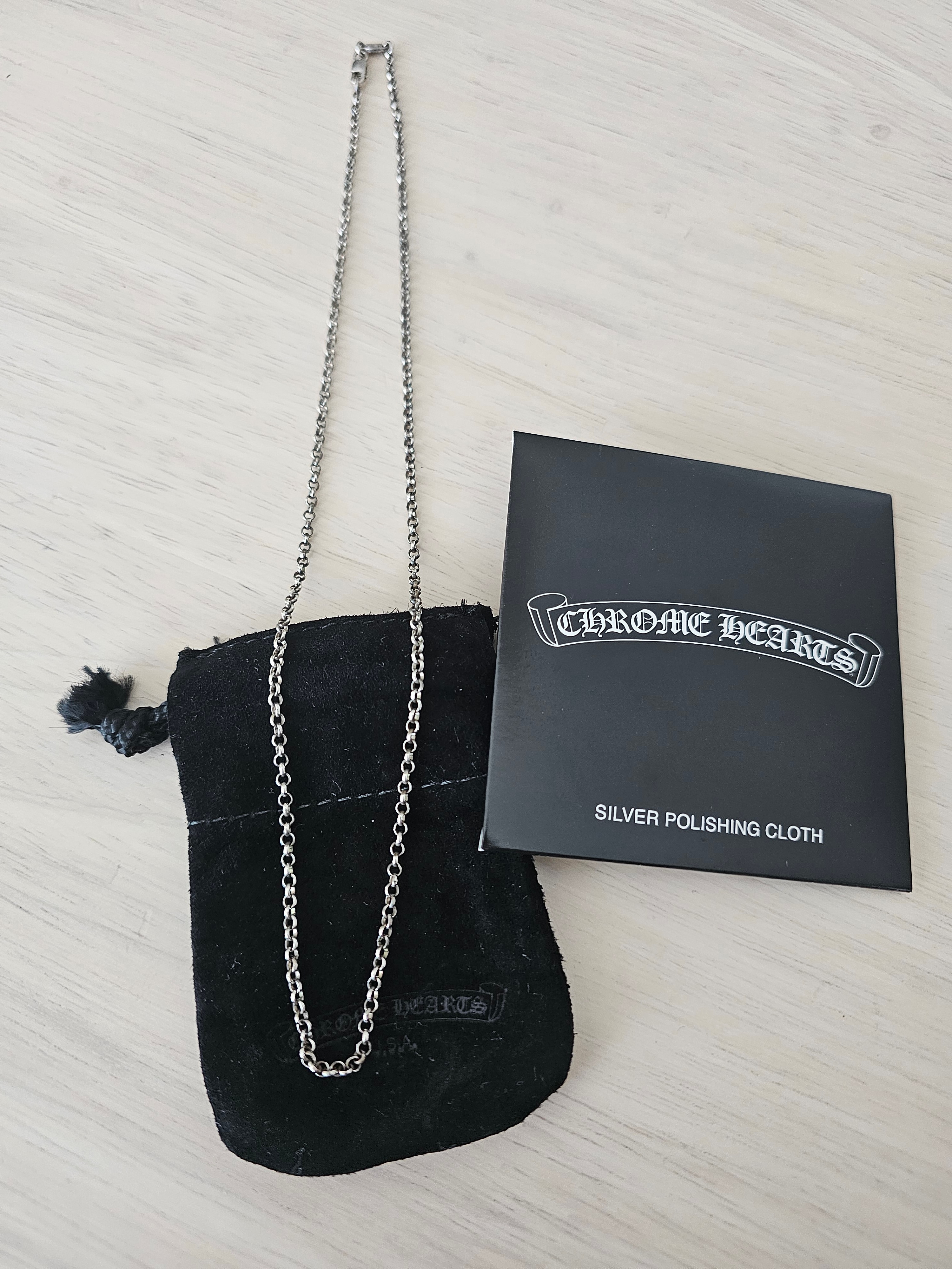 Chrome Hearts Roll Chain Necklace "Silver"