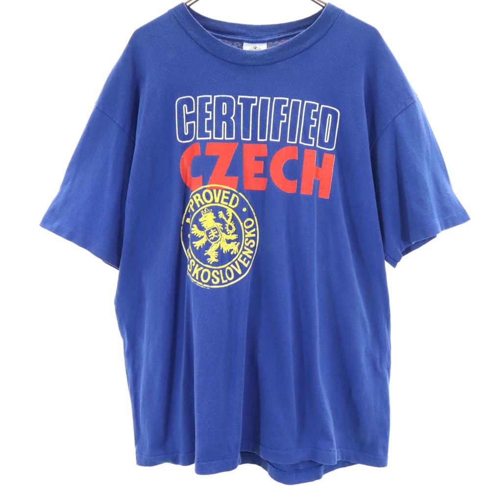 Lee リー 90s USA製 半袖 シングルステッチ Tシャツ XL 青紺 オールド ヴィンテージ