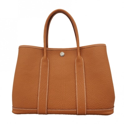【6fd5323】エルメス トートバッグ ガーデンパーティTPM ネゴンダ ゴールド シルバー金具 W刻印【中古】レディース