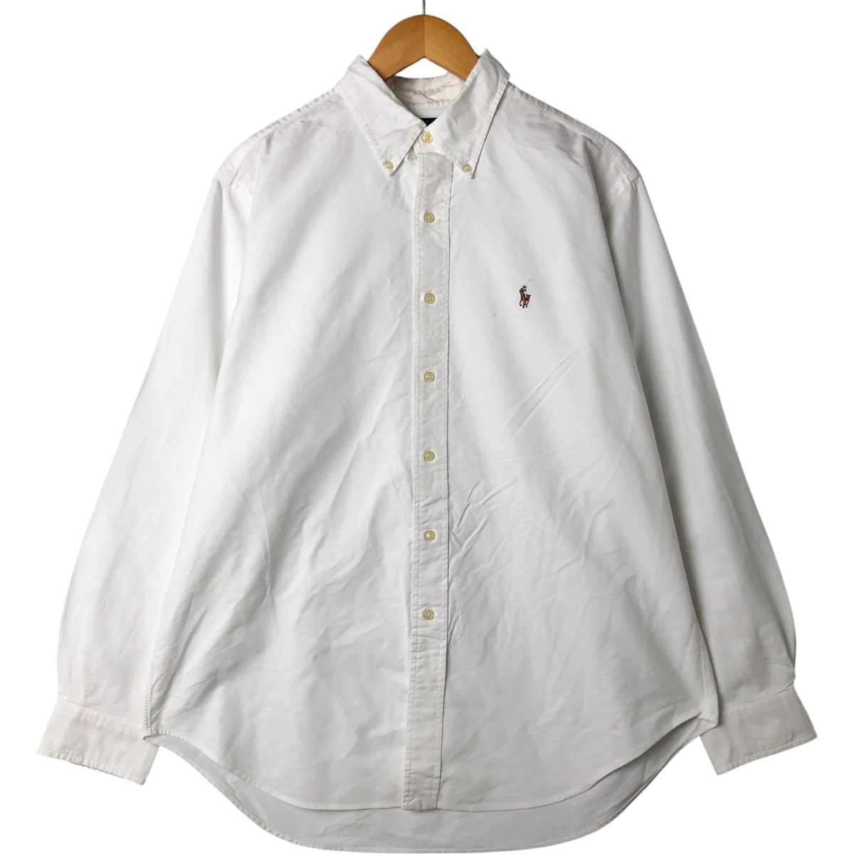 古着 ラルフローレン Ralph Lauren CLASSIC FIT クラシックフィット 長袖 ボタンダウンシャツ メンズL相当/eaa548363