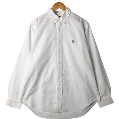 古着 ラルフローレン Ralph Lauren CLASSIC FIT クラシックフィット 長袖 ボタンダウンシャツ メンズL相当/eaa548363