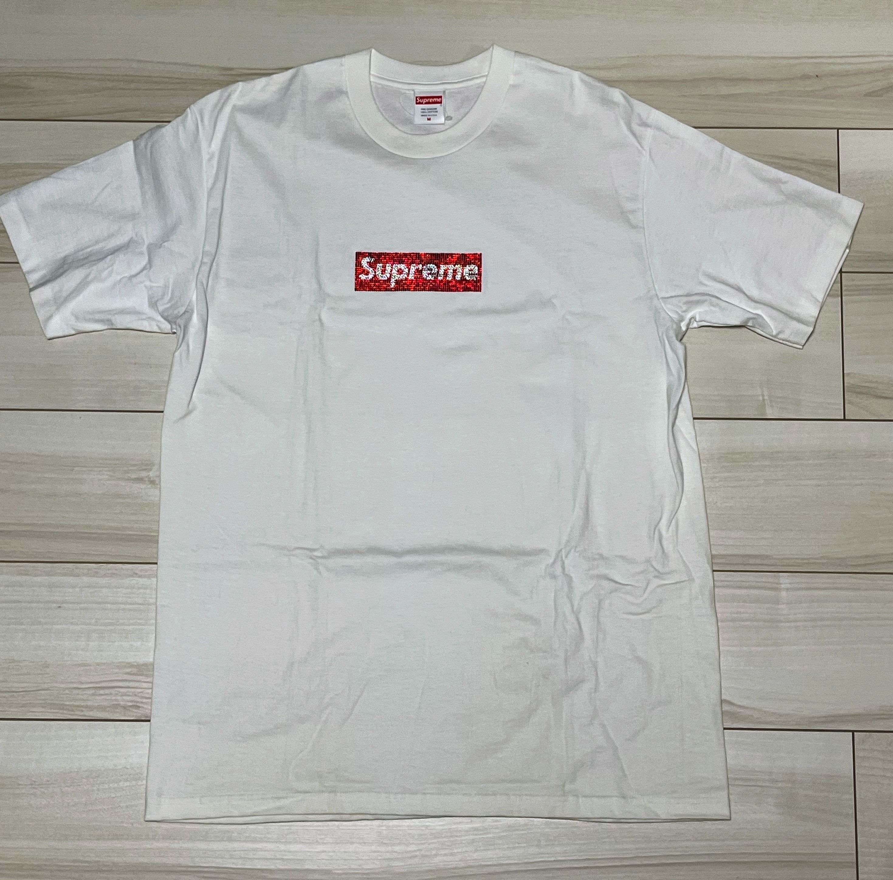 Supreme / Swarovski® Box Logo Tee "White"