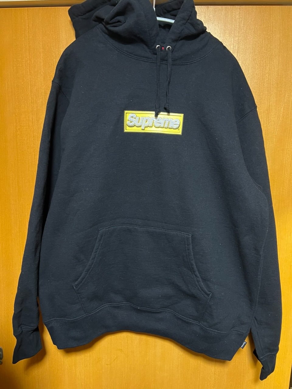 Supreme Bling Box Logo Hooded Sweatshirt "Black"