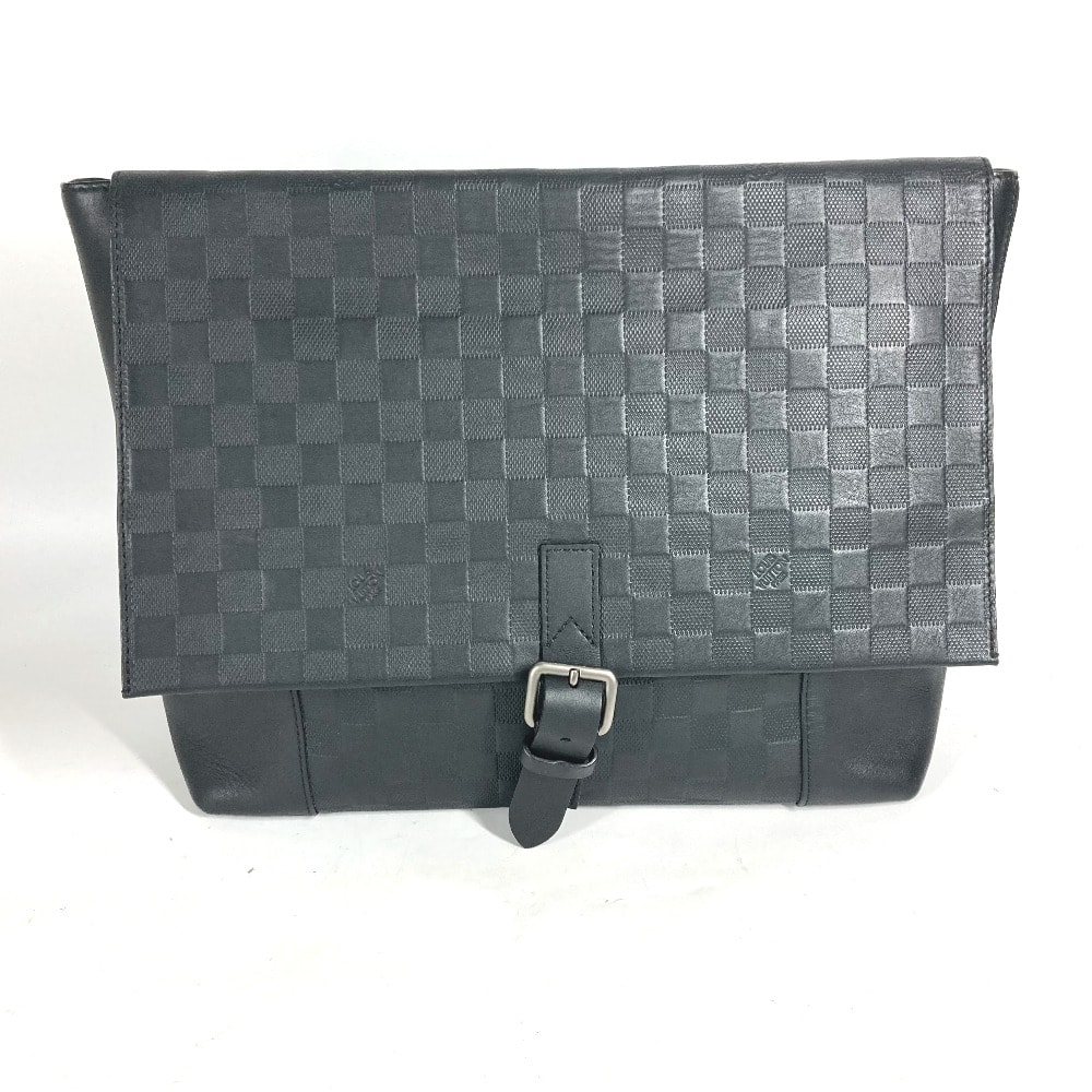 ルイヴィトン LOUIS VUITTON ロフト N41479 ダミエアンフィニ カバン フラップ ビジネスバッグ ハンドバッグ ダミエアンフィニレザー オニキス ブラック