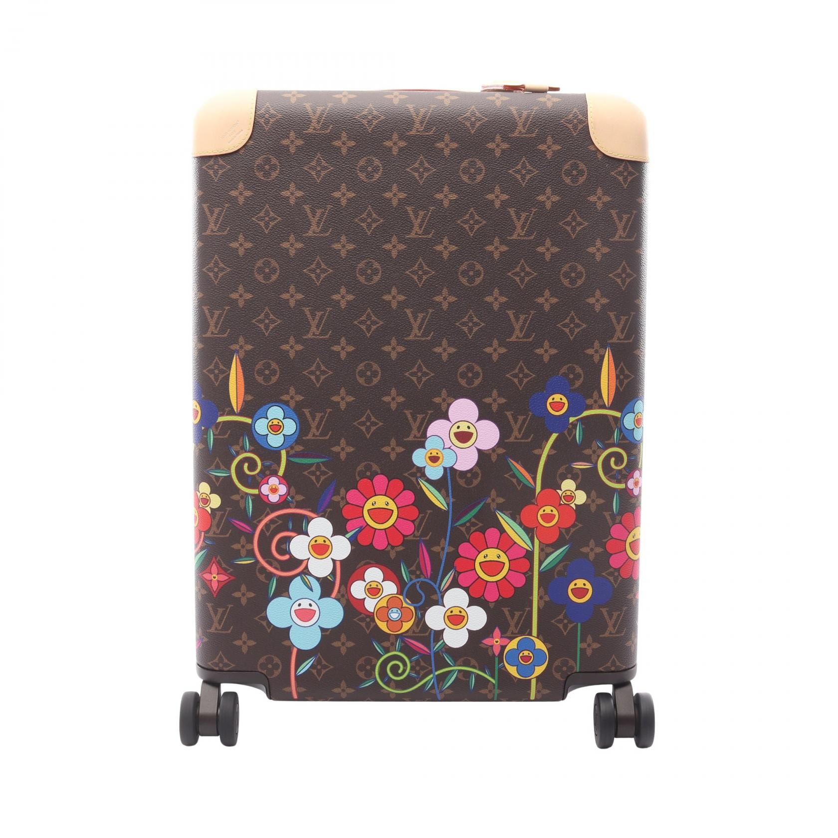 ルイ・ヴィトン LOUIS VUITTON LV × TM ホライゾン55 キャリーバッグ バッグ PVCコーティングキャンバス レザー モノグラム レディース ブラウン系 / マルチカラー M28237 【中古】