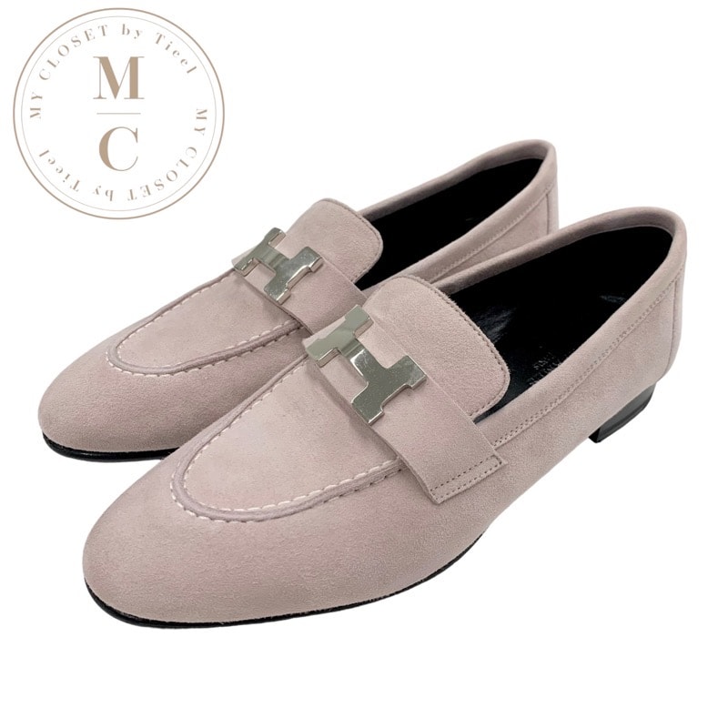 目立った傷や汚れなし】エルメス HERMES パリ ローファー 革靴 靴