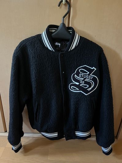 Stussy Casentino Wool Varsity Jacket "Black"
