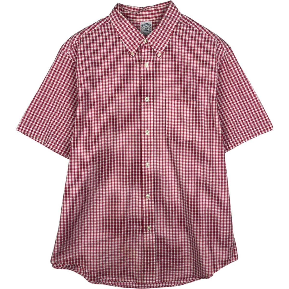 古着 ブルックスブラザーズ Brooks Brothers 1818 シアサッカー 半袖 ボタンダウン チェックシャツ メンズXL相当/eaa644944