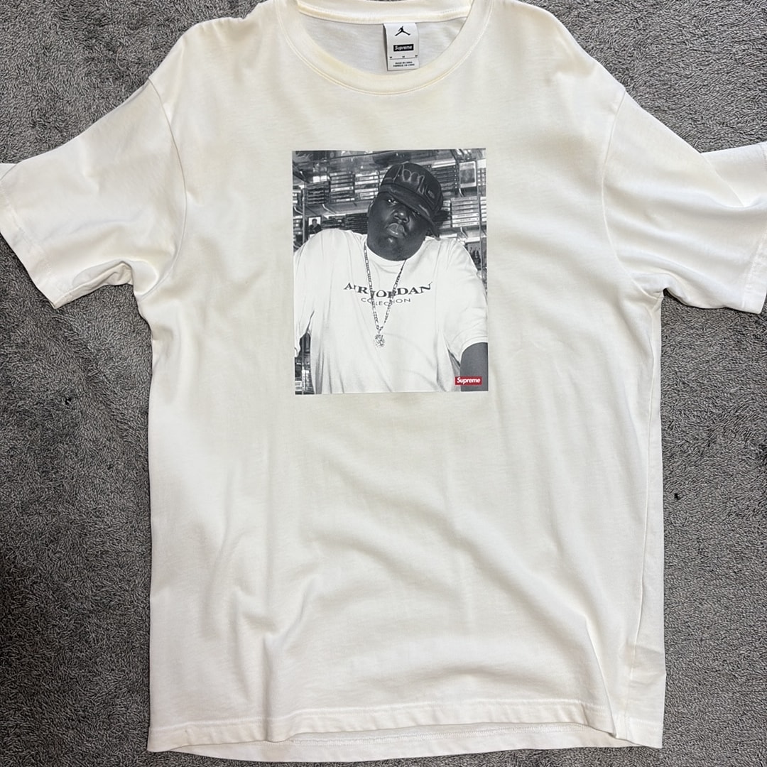 Supreme x Jordan Biggie S/S Top "White"