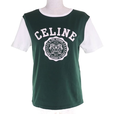 美品 セリーヌ Tシャツ CELINE BLASON XS RX04B671Q