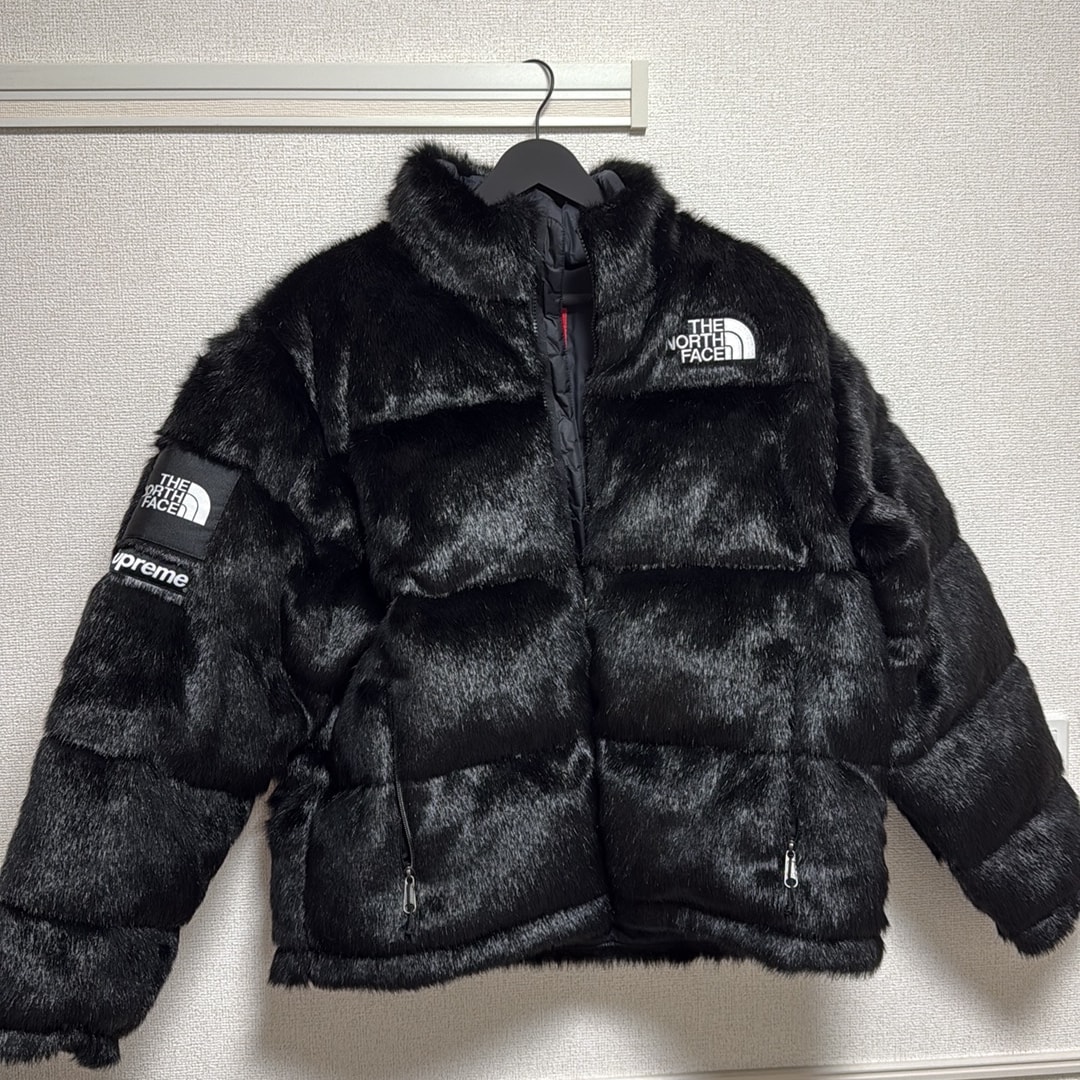 Supreme x The North Face Faux Fur Nuptse Jacket "Black"