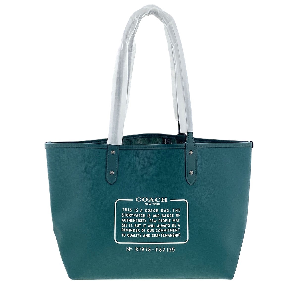 COACH コーチ リバーシブル トートバッグ トートバッグ PVCコーティングキャンバス 【中古】