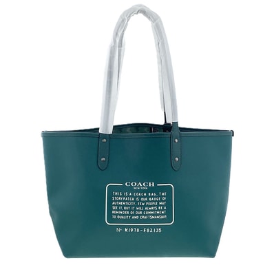 COACH コーチ リバーシブル トートバッグ トートバッグ PVCコーティングキャンバス 【中古】