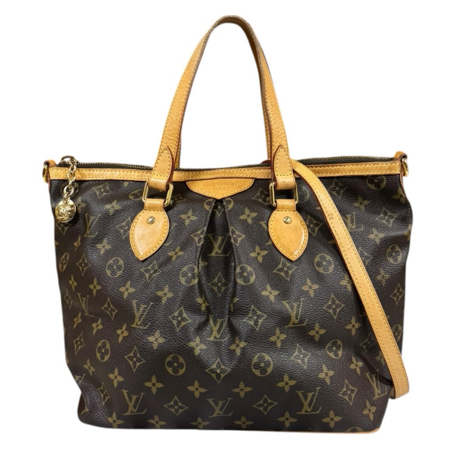 ルイヴィトン パレルモPM モノグラム ショルダーバッグ モノグラムキャンバス M40145 ブラウン レディース LOUIS VUITTON  中古