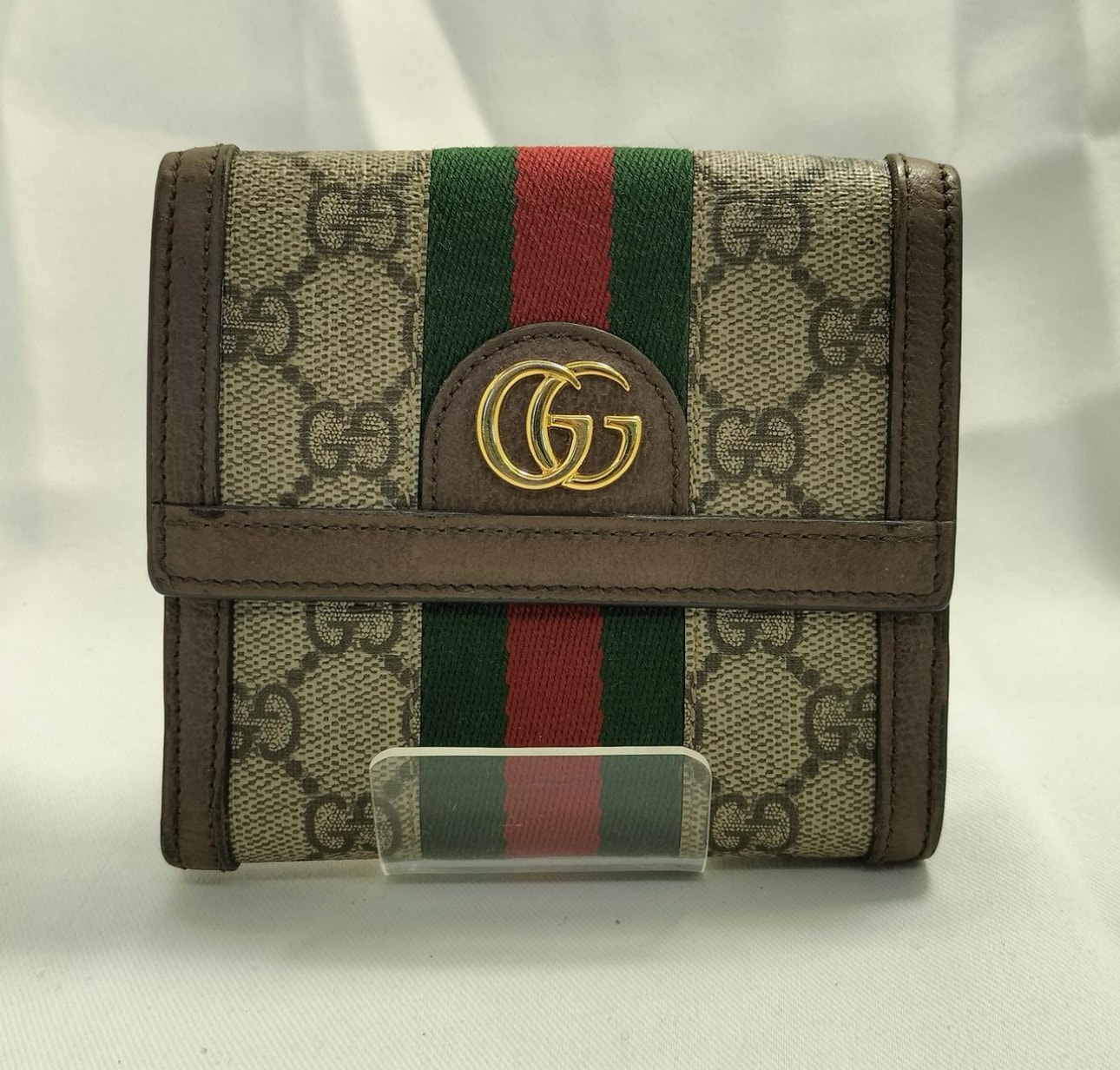 GUCCI Ophidia GG French Flap Wallet