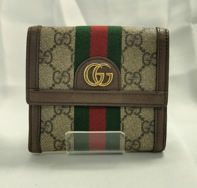 GUCCI Ophidia GG French Flap Wallet