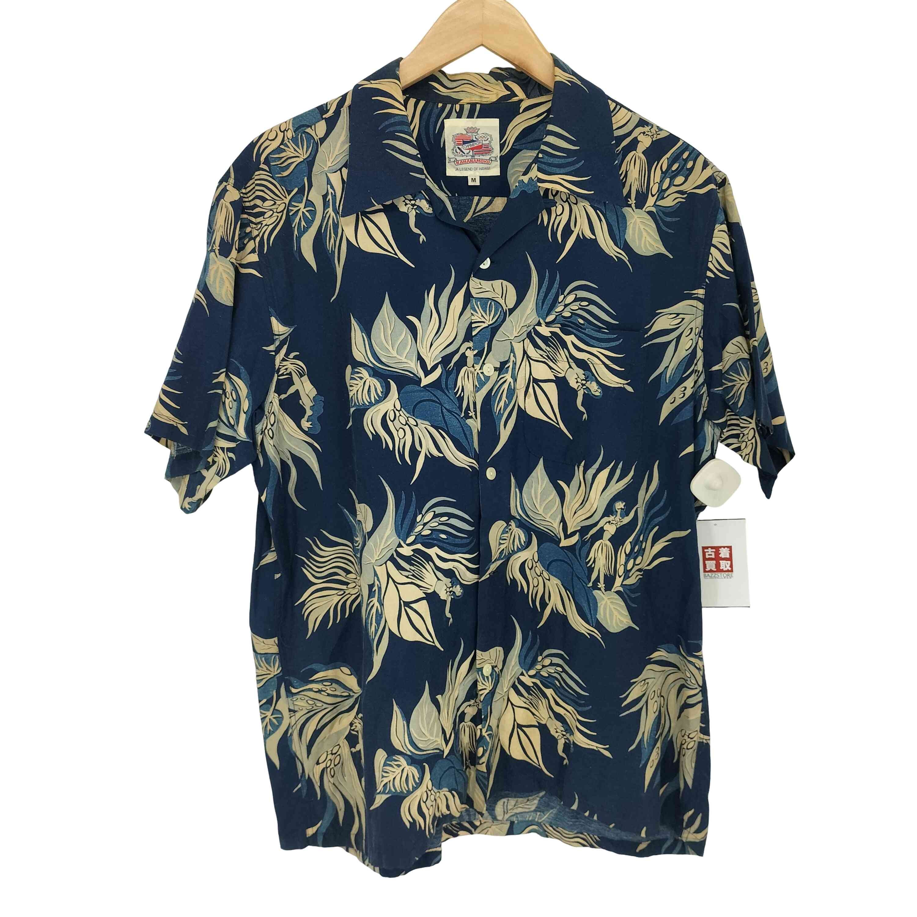 Duke Kahanamoku INDIGO SACRED GARDEN コットンレーヨン【1141740650076】