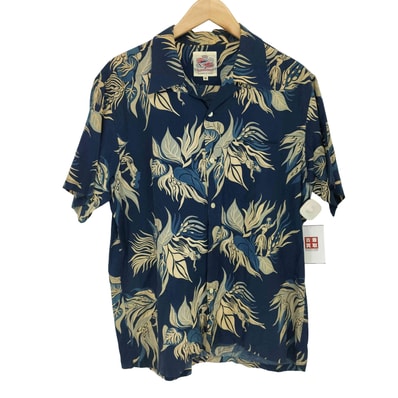 Duke Kahanamoku INDIGO SACRED GARDEN コットンレーヨン【1141740650076】