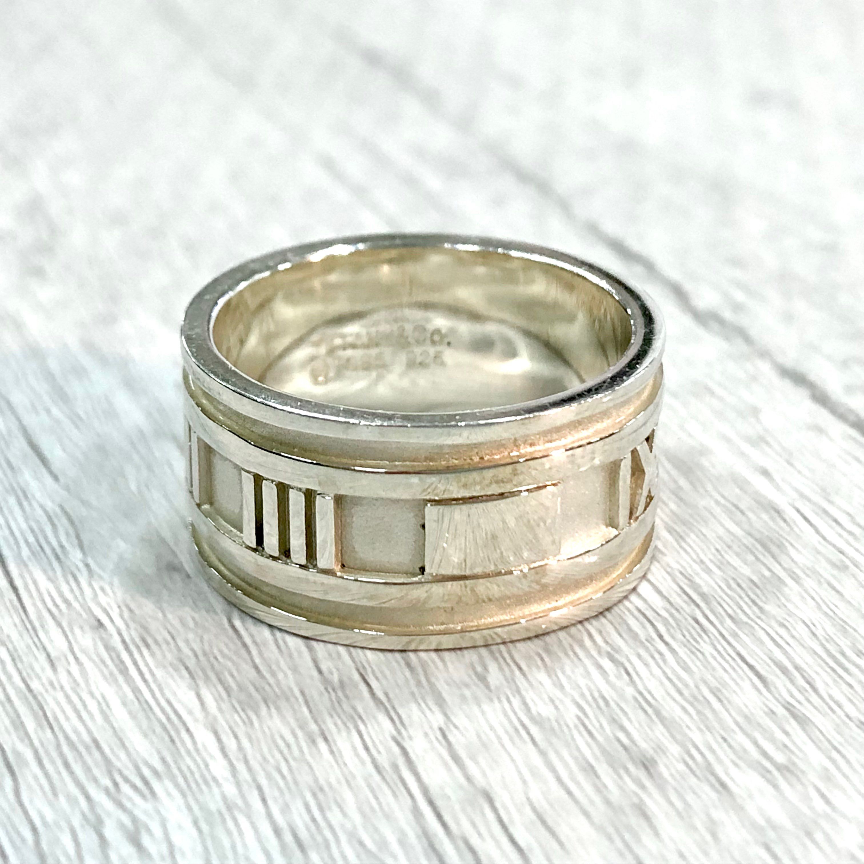 Tiffany & Co. Atlas Wide Ring SV925 "Silver"