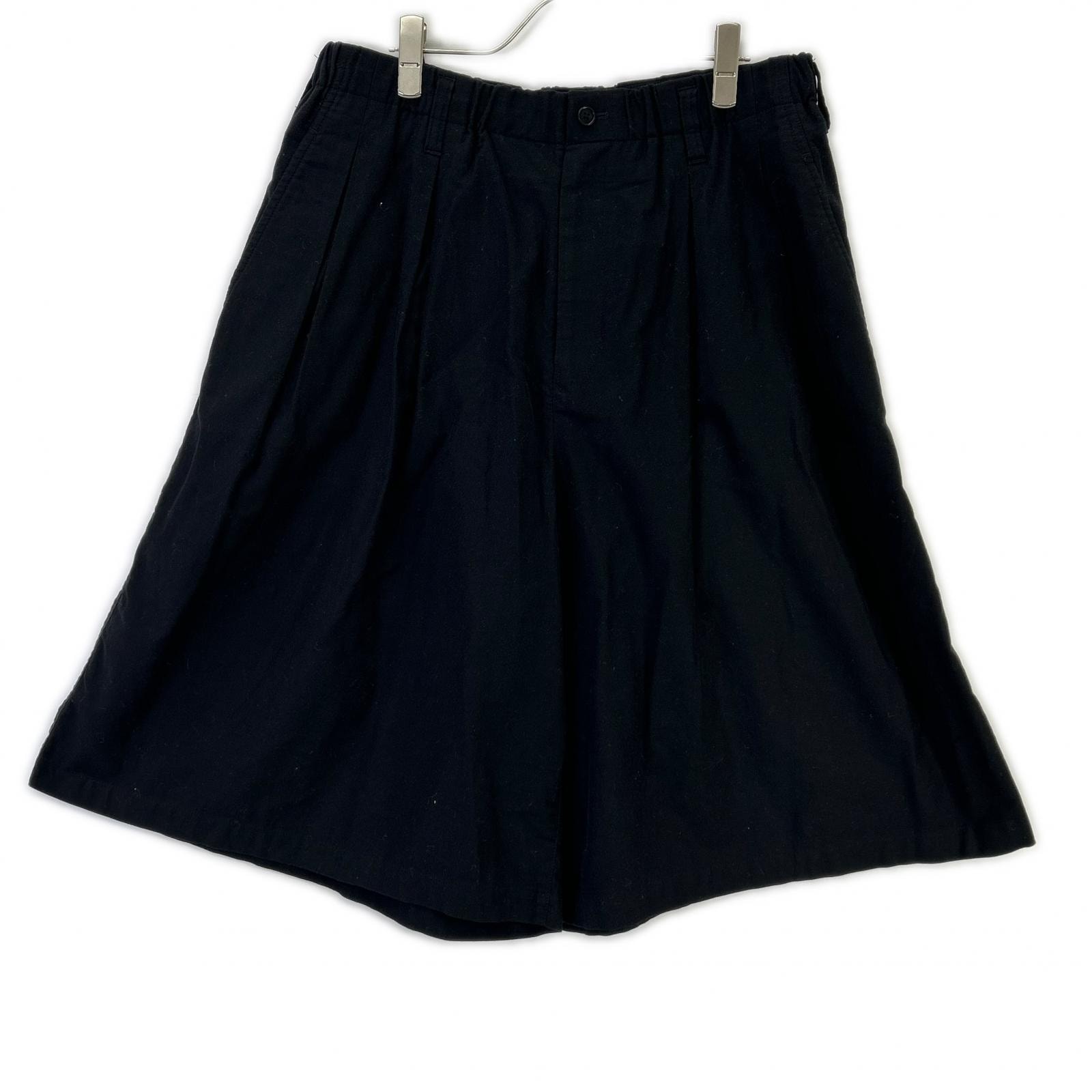 ブラックスキャンダルヨウジヤマモト HN-P25-013 ブラック 20SS Waist Elastin tuck Half Pants 2
