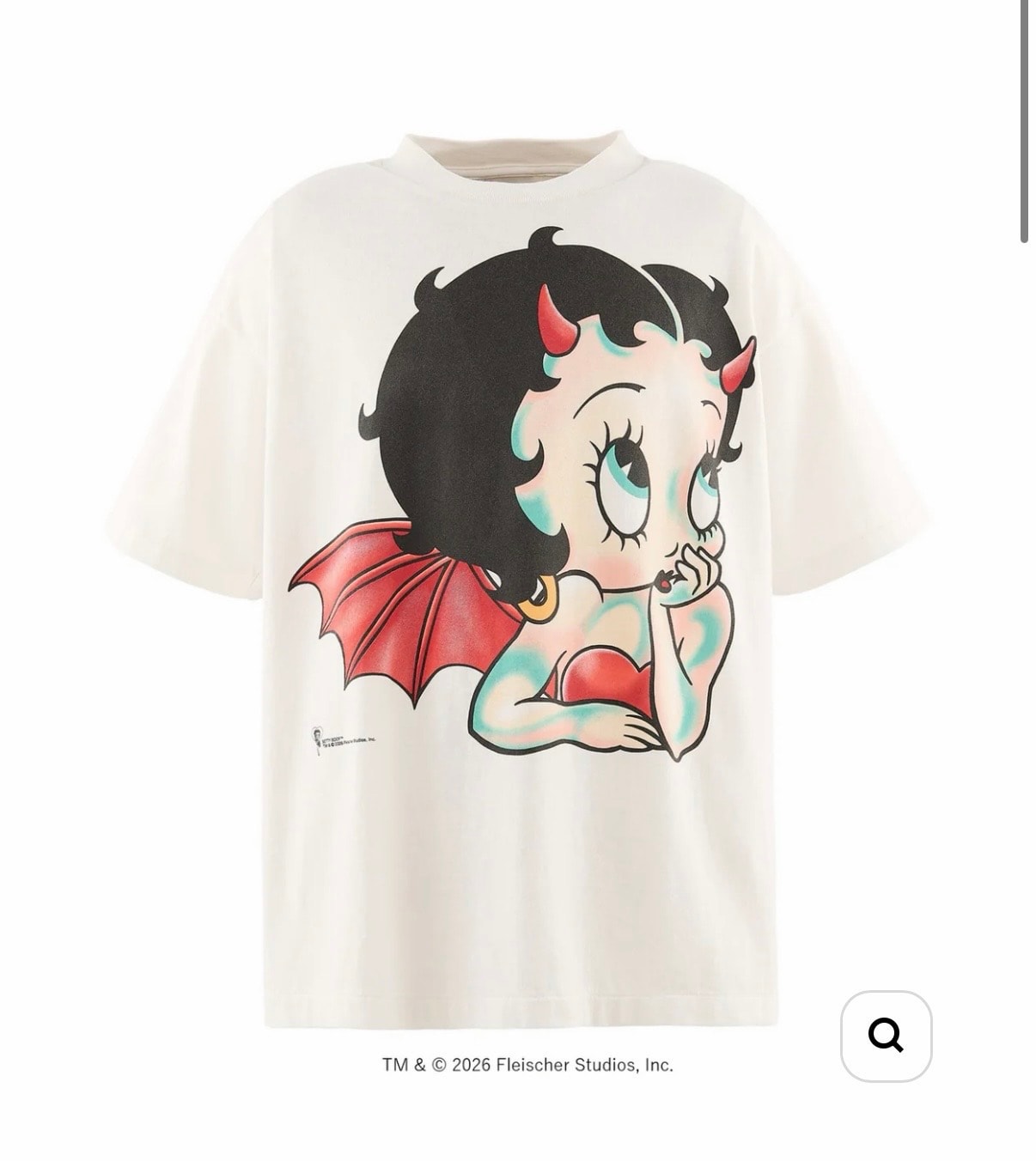 SAINT Mxxxxxx x Betty Boop Bty SS T-Shirt/Devil "White"