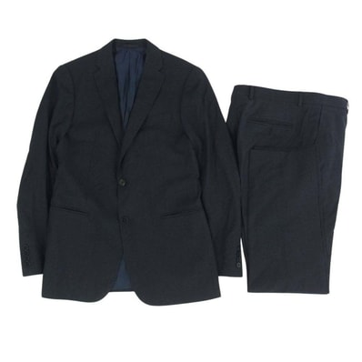 ARMANI COLLEZIONI アルマーニコレッツォーニ セットアップ ストライプ 2B テーラード ジャケット スラックス パンツ セットアップ 36 パンツ30【中古】