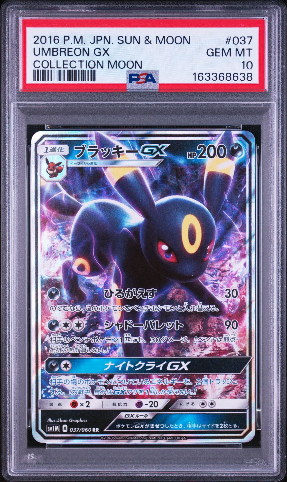 ブラッキーGX RR[SM1M 037/060](拡張パック「コレクション ムーン