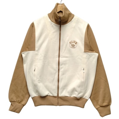 ADIDAS アディダス 80s CLUB ADIDAS クラブアディダス トラック ジャケット パンツ セットアップ ベージュ系 サイズ5 正規品 / 40068