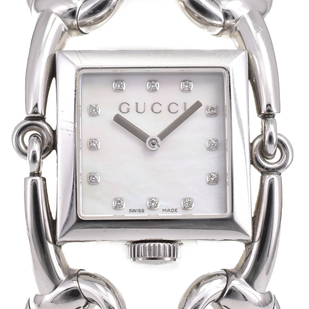 グッチ GUCCI 116.3 シニョーリア クォーツ レディース 内箱付き N#145385