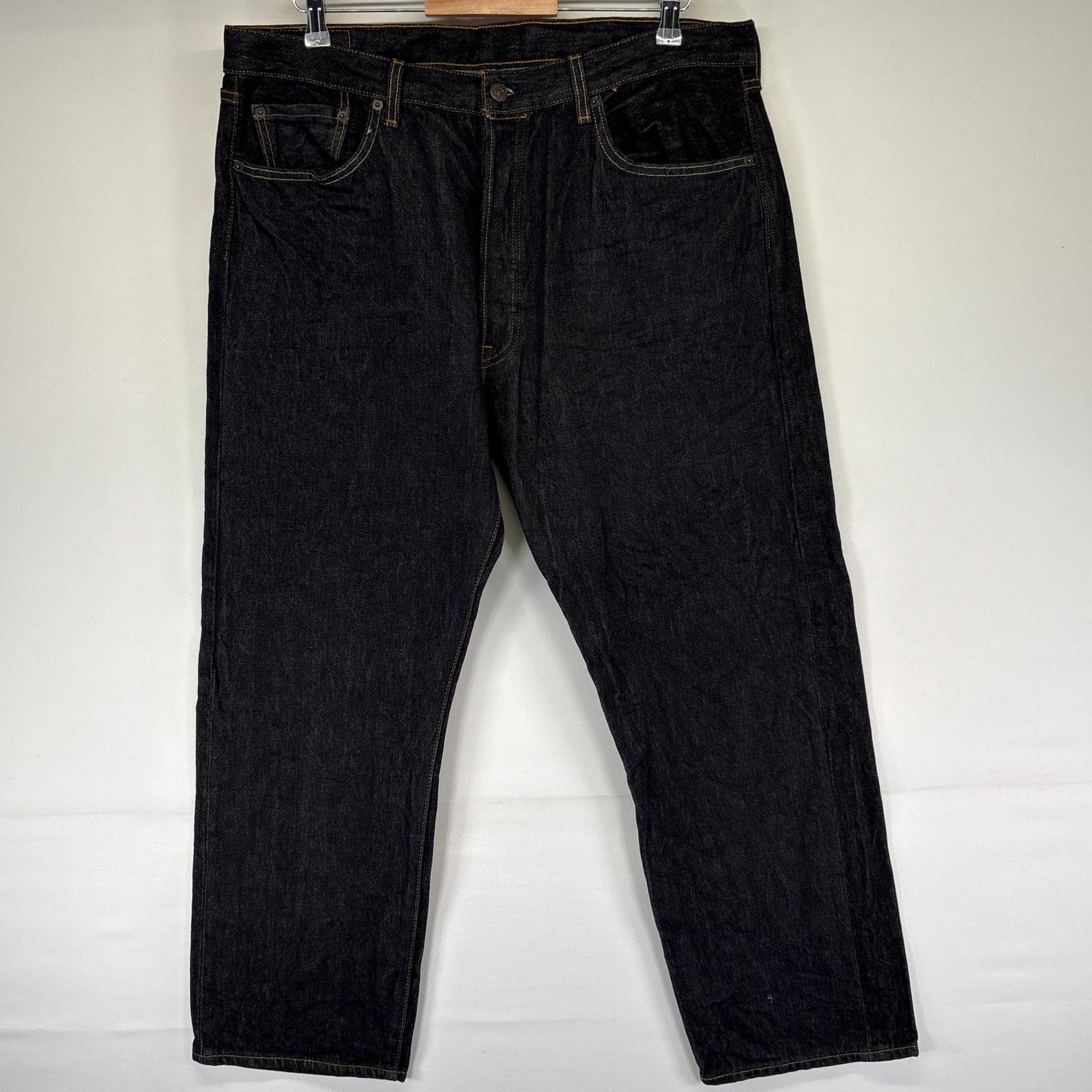 古着 リーバイス Levi's デニムパンツ 501 ボタンフライ ストレート ジーンズ ジーパン 5ポケット 長ズボン w40 L30 ブラック メンズ