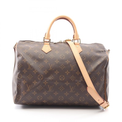 ルイ・ヴィトン LOUIS VUITTON スピーディ バンドリエール 35 モノグラム 2WAY ハンドバッグ バッグ PVCコーティングキャンバス レザー レディース ブラウン系 M41107 【中古】