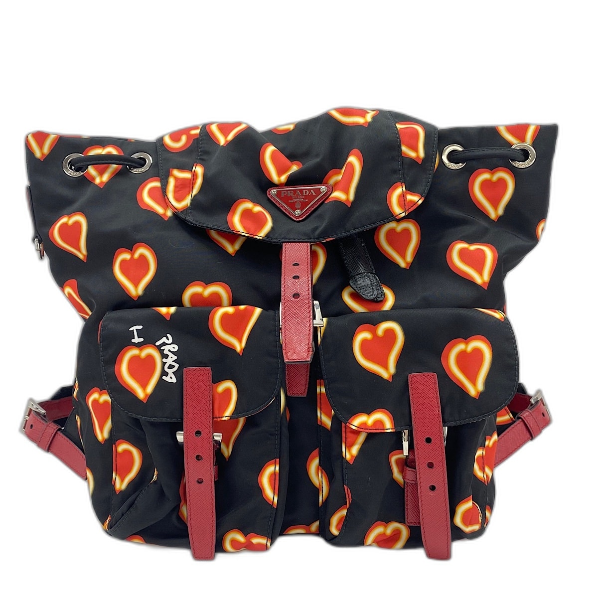 プラダ PRADA ハート リュック・デイパック ナイロン【中古】
