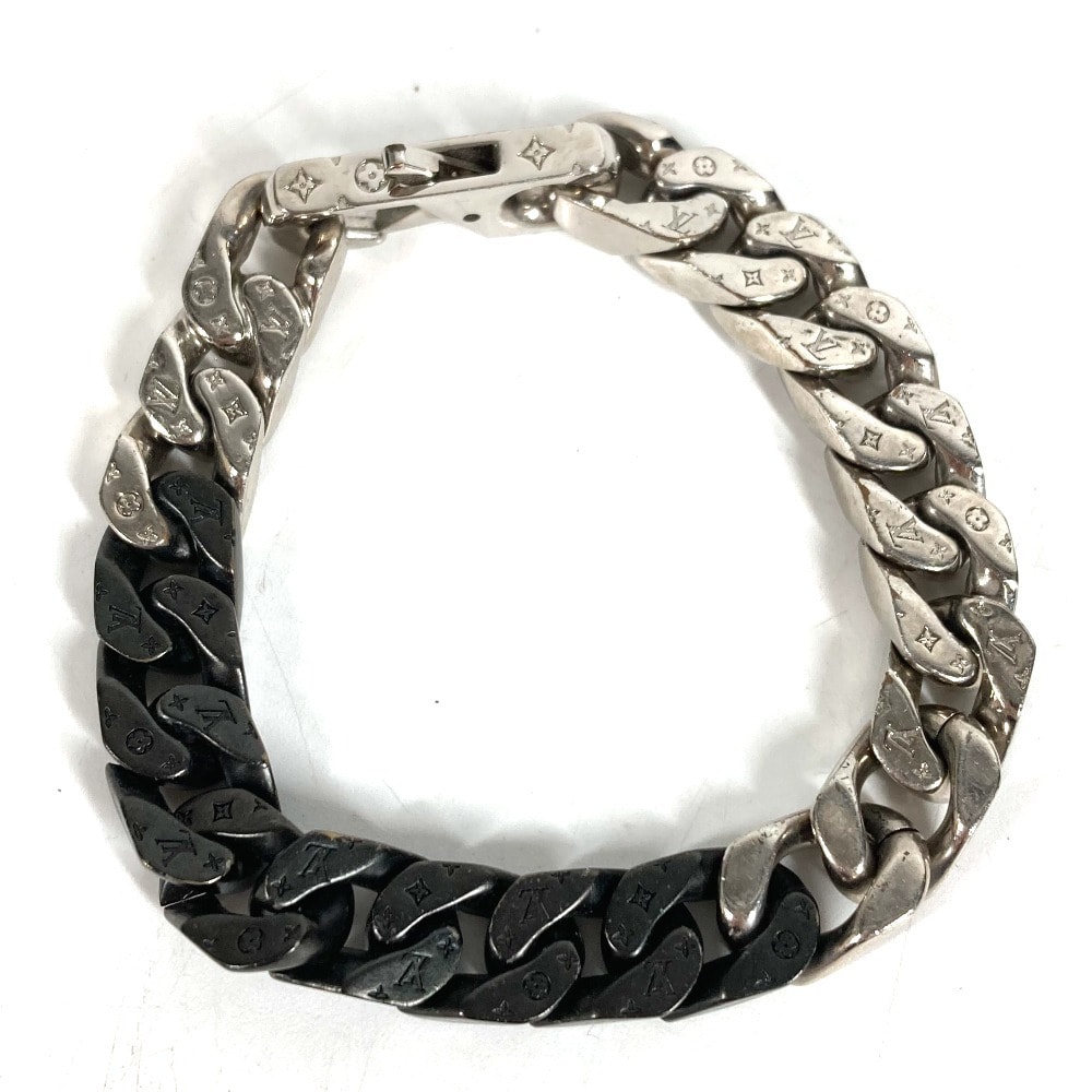 ルイヴィトン LOUIS VUITTON ブラスレ LVチェーンリンクス M M00535  モノグラム アクセサリー ジュエリー ブレスレット メタル シルバー