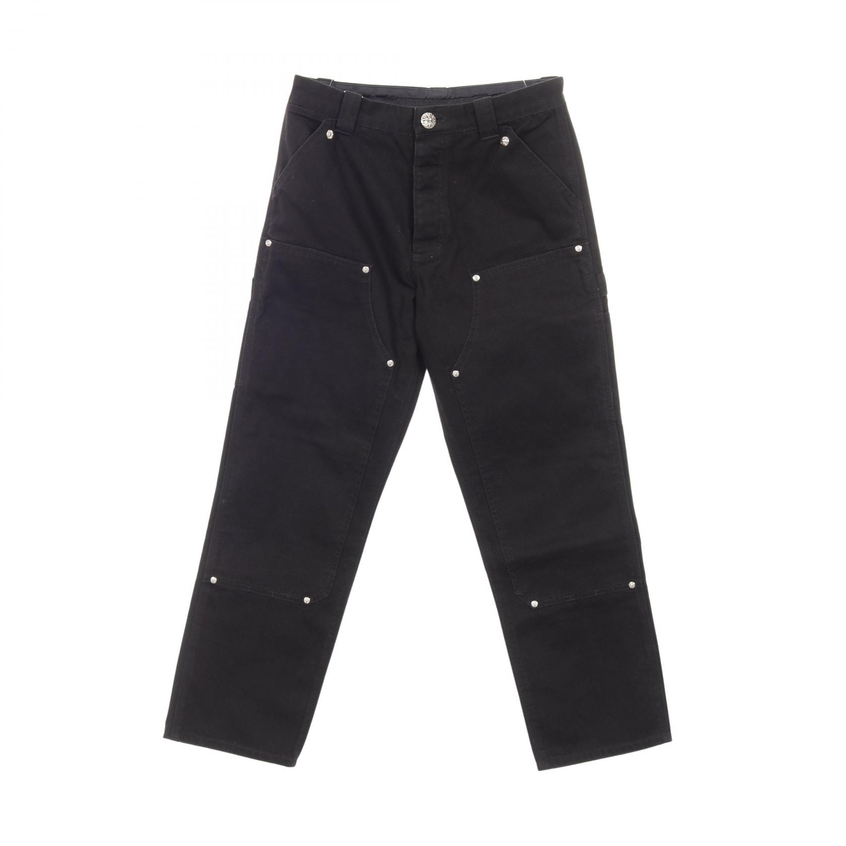 Chrome Hearts Carpenter CNVS Double Knee Pants "Black"