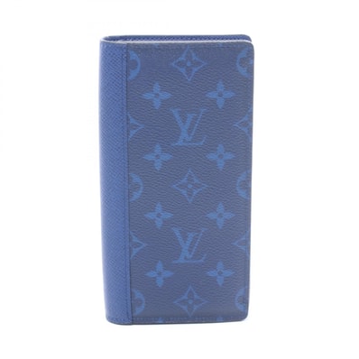ルイ・ヴィトン LOUIS VUITTON ポルトフォイユ ブラザ 二つ折り長財布 財布 レザー PVC タイガラマ コバルト メンズ ブルー系 コバルトブルー M30297 【中古】