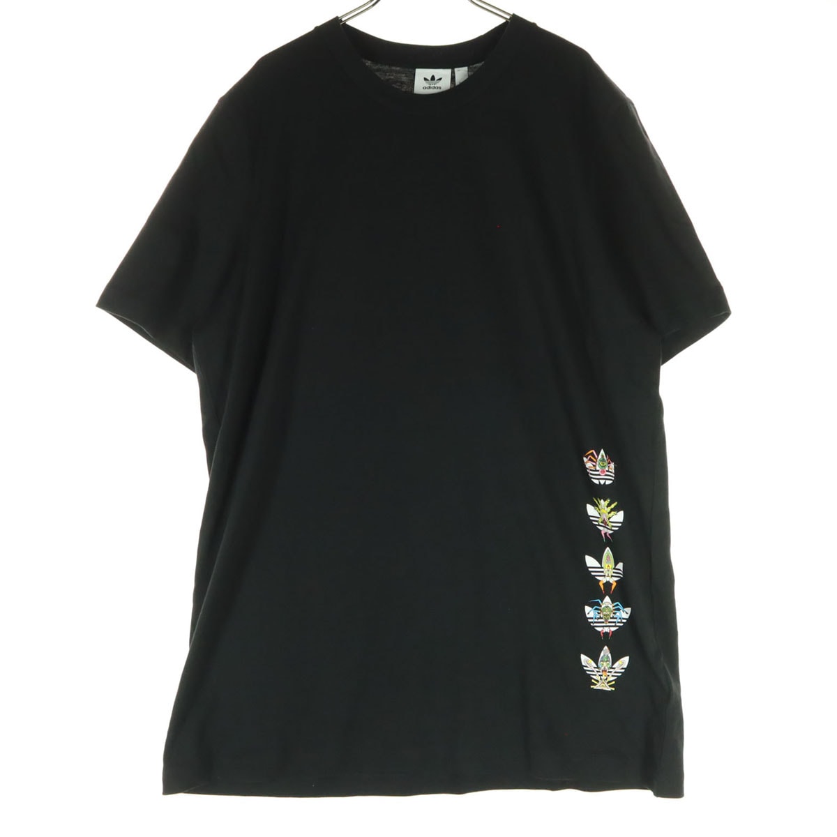 未使用 adidas アディダス 田名網敬一 コラボ 両面プリント 半袖 Tシャツ 2XO ブラック
