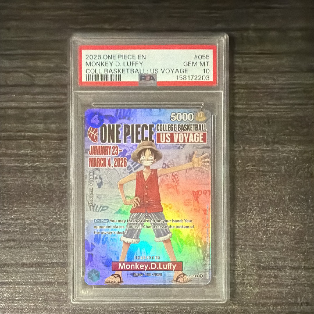 PSA10】モンキー・D・ルフィ：P (開封済) [P-055]【英語版