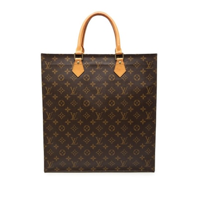 ルイ ヴィトン モノグラム サックプラ ハンドバッグ トートバッグ M51140 ブラウン PVC レザー レディース LOUIS VUITTON 【中古】