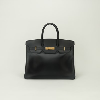 エルメス HERMES バーキン35 バーキン 35 バッグ トートバッグ ボックスカーフ ノワール Noir ブラック Black 黒 ゴールド金具 ハンドバッグ