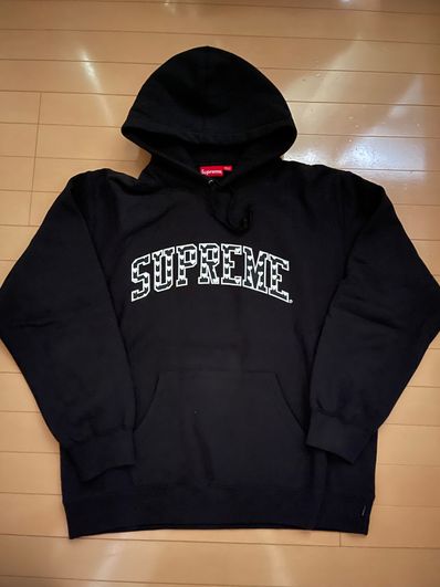 Supreme Hearts Arc Hooded Sweatshirt "Black" (21SS)