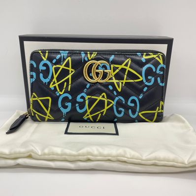GUCCI Ghost Zip Around Wallet "Black"